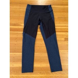 Outdoor Voices Two Toned Blue Navy Active Leggings Size Small